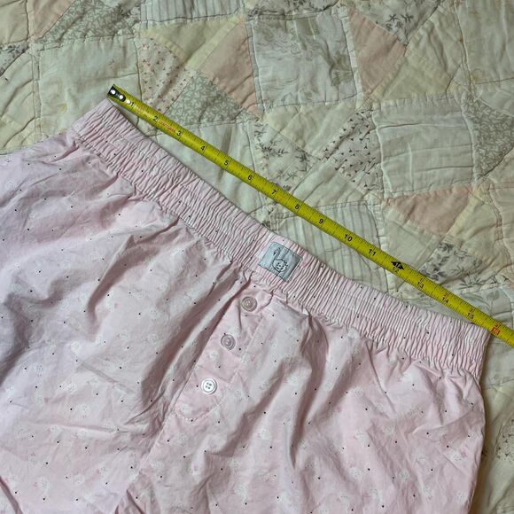 better together women’s light pink 100% cotton goose print boxers size large - Picture 3 of 6